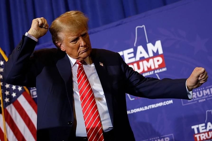 ConversationPrints Donald Trump Dancing at Rally 2024 Glossy Poster Picture  Photo Print Banner