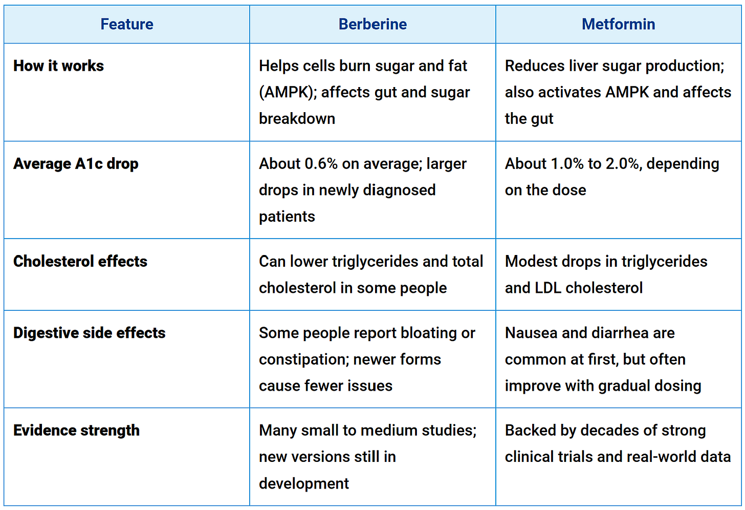 berberine and metformin