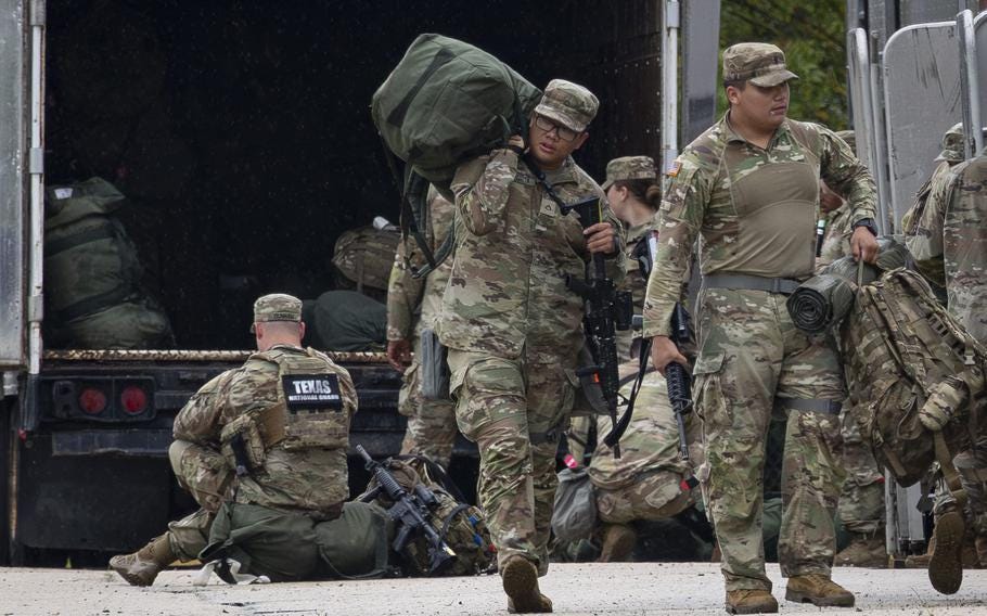 Trump announces National Guard troops will be removed from Los Angeles, Chicago and Portland, Ore. | Stars and Stripes Trump announces National Guard troops will be removed from Los Angeles, Chicago and Portland, Ore. | Stars and Stripes