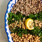 Kale & quinoa salad with a simple lemon dijon dressing