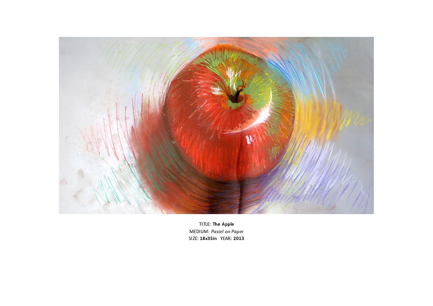 Pastel on paper painting by Mary Afolabi