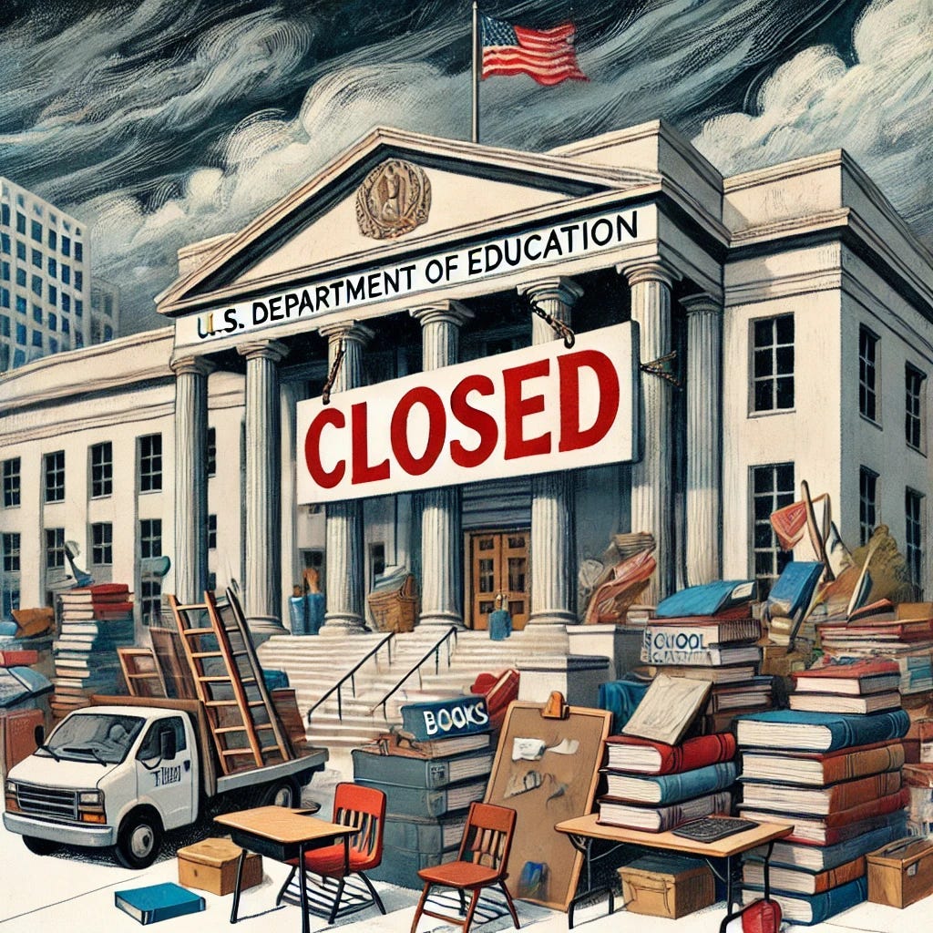 Trump's Proposal to Dismantle the Education Department — 2/10 likelihood | by Houston Case Managers | Mar, 2025 | Medium Trump's Proposal to Dismantle the Education Department — 2/10 likelihood | by Houston Case Managers | Mar, 2025 | Medium