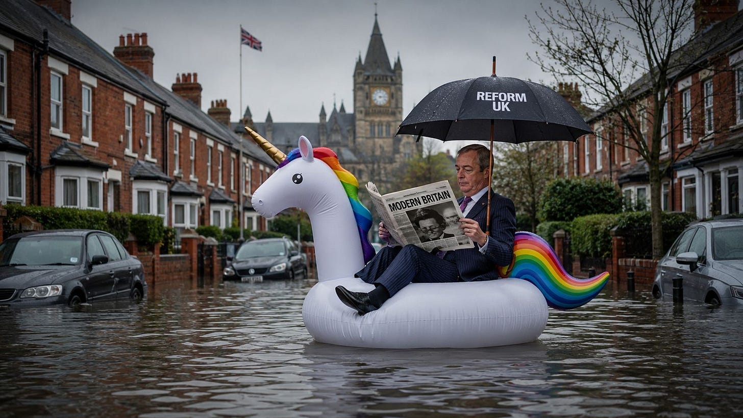 Britain, navigating confidently into the abyss. Britain, navigating confidently into the abyss.