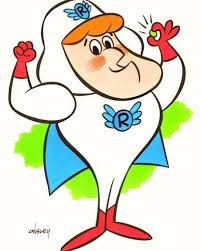 What Was In That Proton Energy Pill? Roger Ramjet, he's our man, Hero of  our nation. For his adventures, just be sure To stay tuned to this station.  #neverending80s #80scartoons #rogerramjet #80s #