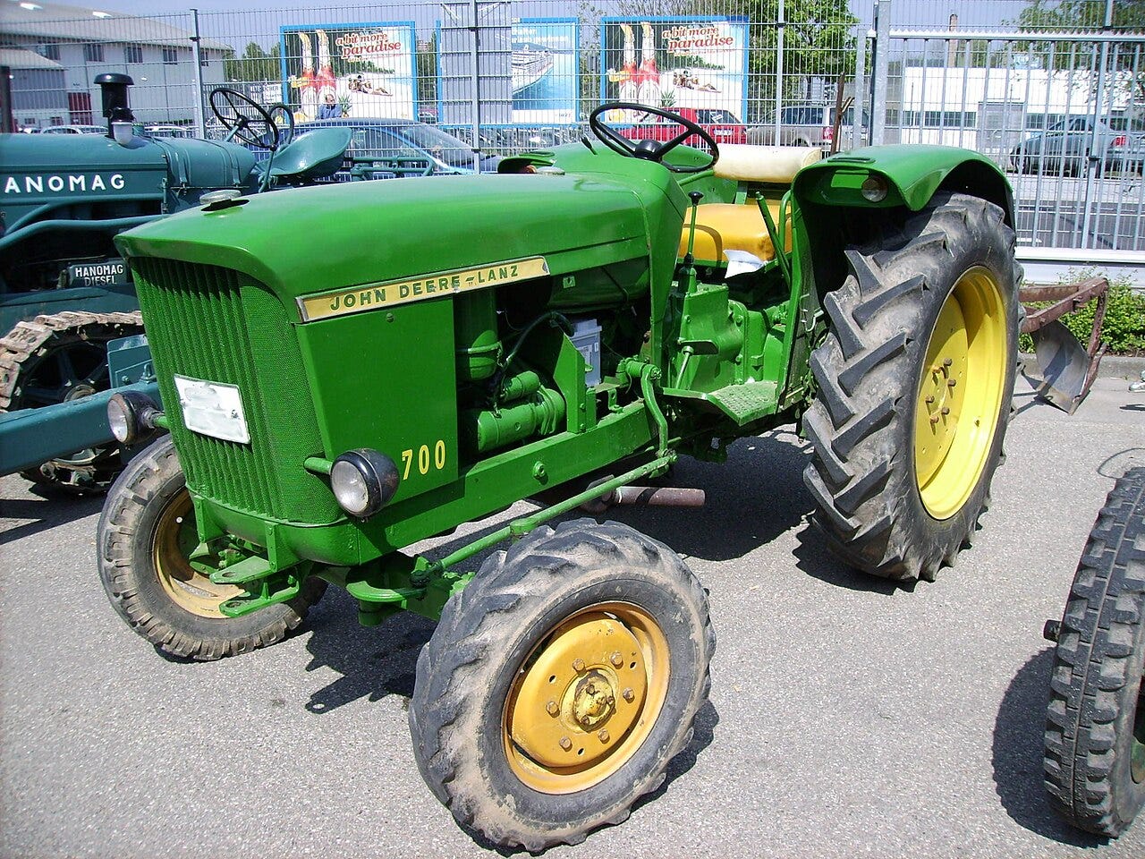 An old John Deere Tractor