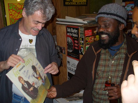 a variety of Snapshots from the 2007 tour of Roger Steffens' Reggae Ark-Hives with Aston "Family Man" Barrett