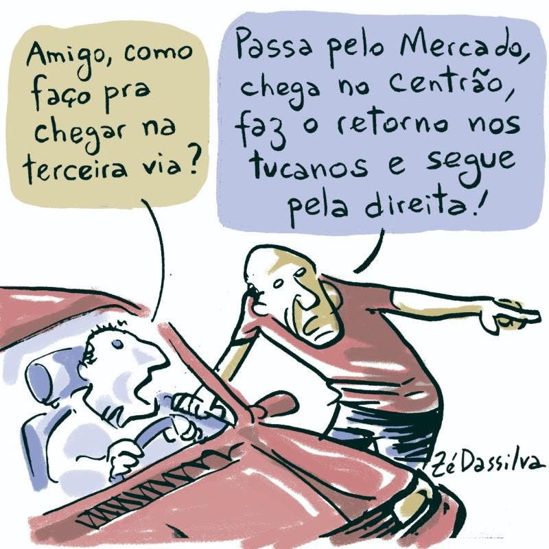Charge do Zé Dassilva: Terceira via - NSC Total Charge do Zé Dassilva: Terceira via - NSC Total