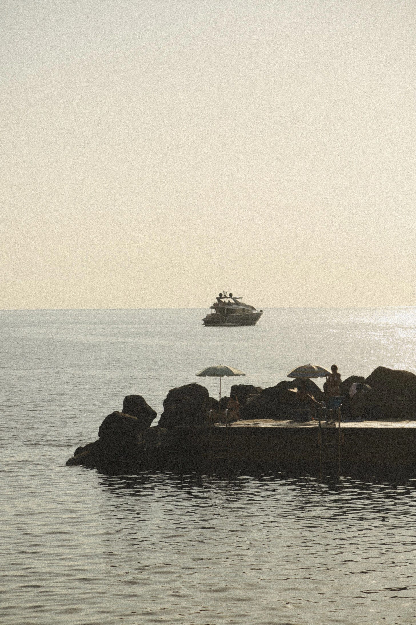 summer evening on the water in Mallorca