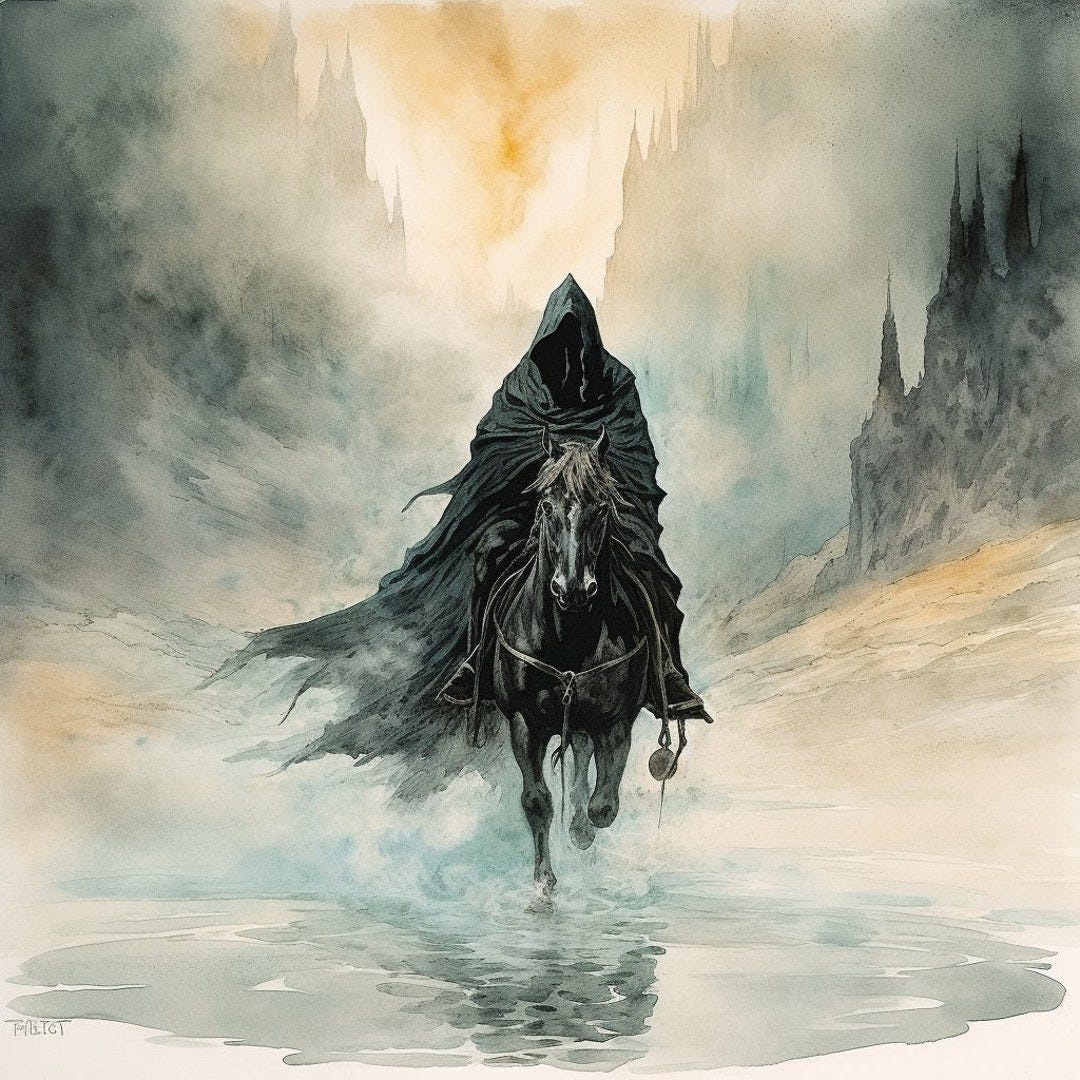Watercolour Nazgûl Ring-wraith Wall Art || Digital Print, Painting, Lord of  the Rings Art - Etsy