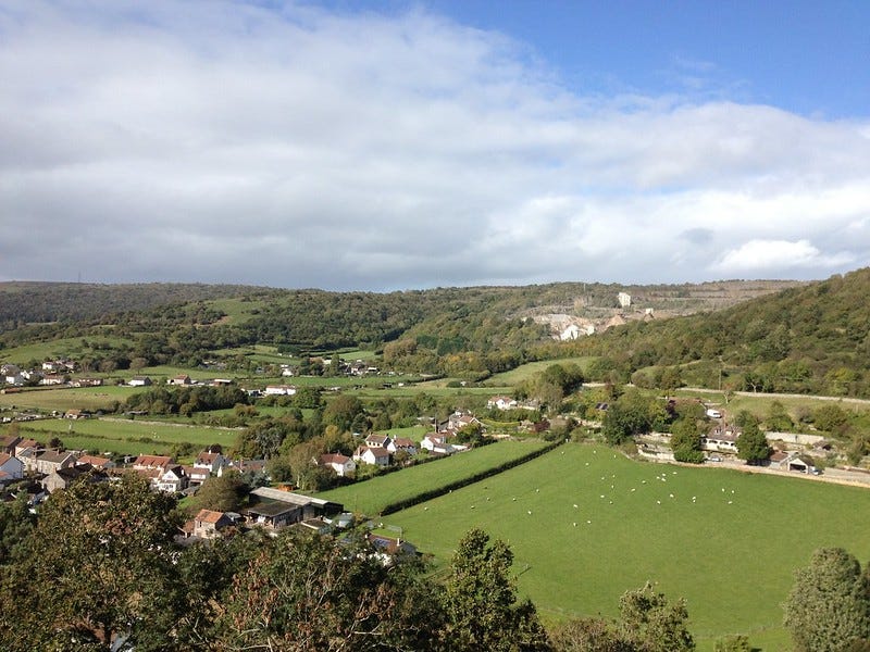 View from Cheddar Gorge Tower 1 View from Cheddar Gorge Tower 1