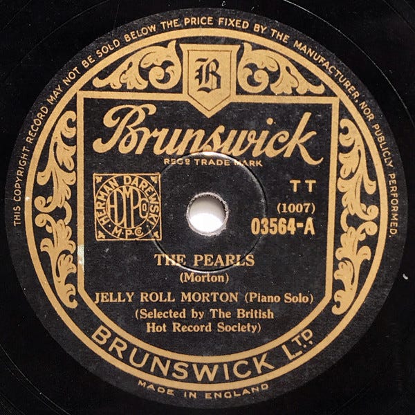 Jelly Roll Morton – The Pearls / King Porter Stomp – Shellac (10", 78 RPM,  Reissue), 1944 [r6321500] | Discogs