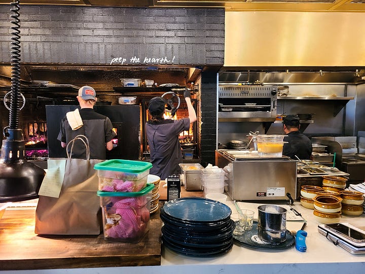 The Crunkleton open kitchen with 8 foot hearth