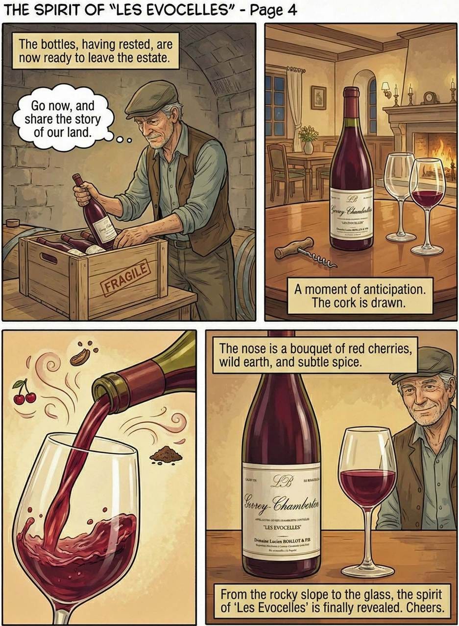 A comic page of a person pouring wine into a glass

AI-generated content may be incorrect.