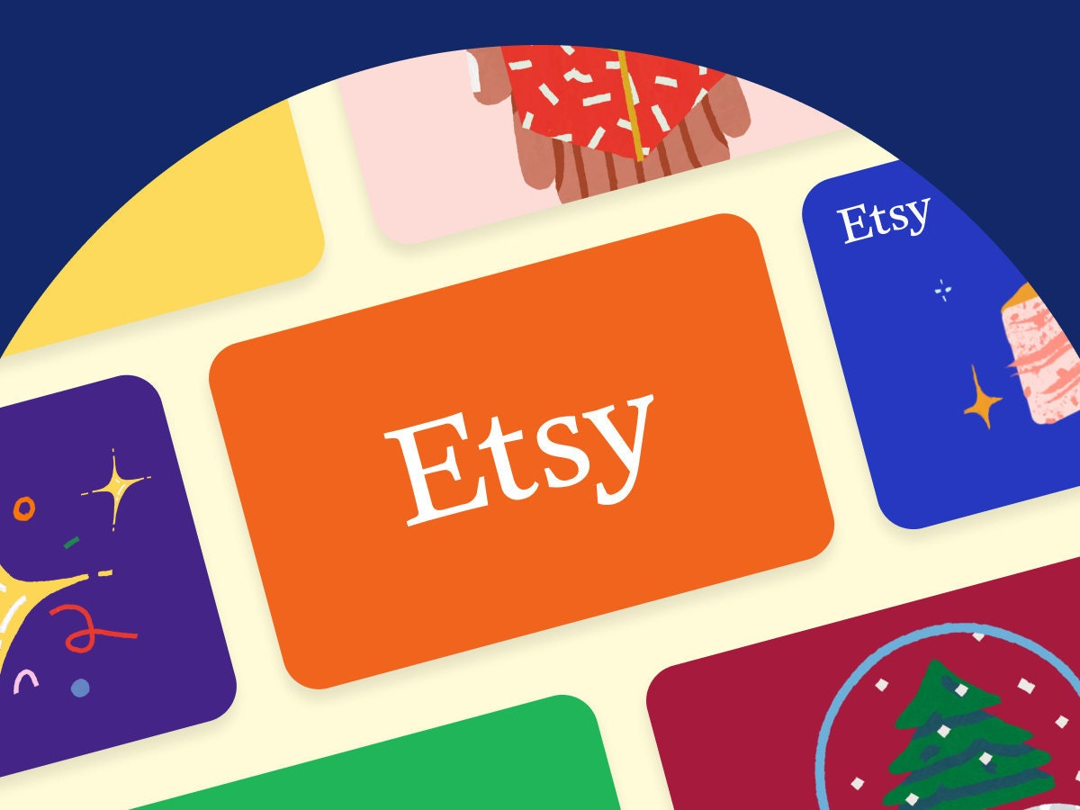 Assorted Etsy gift cards