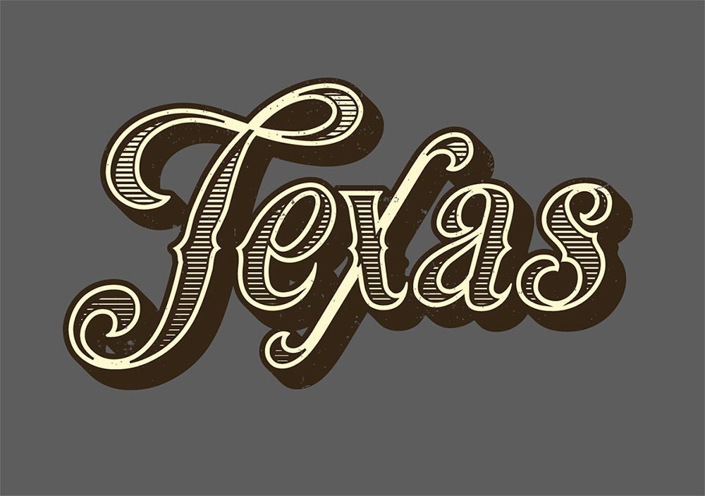 Spoon Graphics Vintage Texas