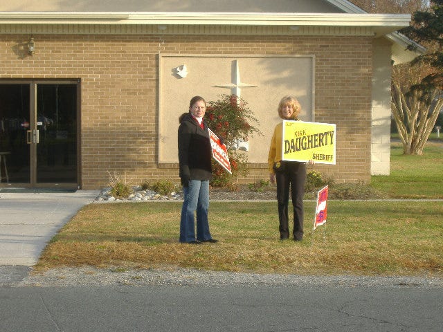 Democrats on their side of the street. Democrats on their side of the street.
