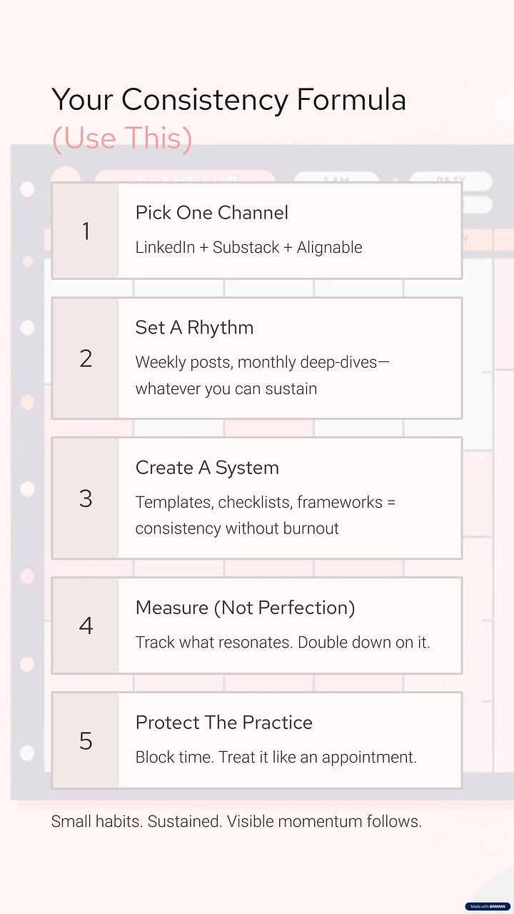 Consistency is the Quiet Work That Turns Scattered Effort Into Visible Momentum