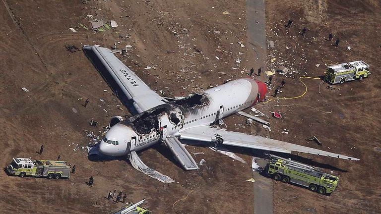 Asiana Plane Crash Lands: 'No Engine Problems' | US News | Sky News