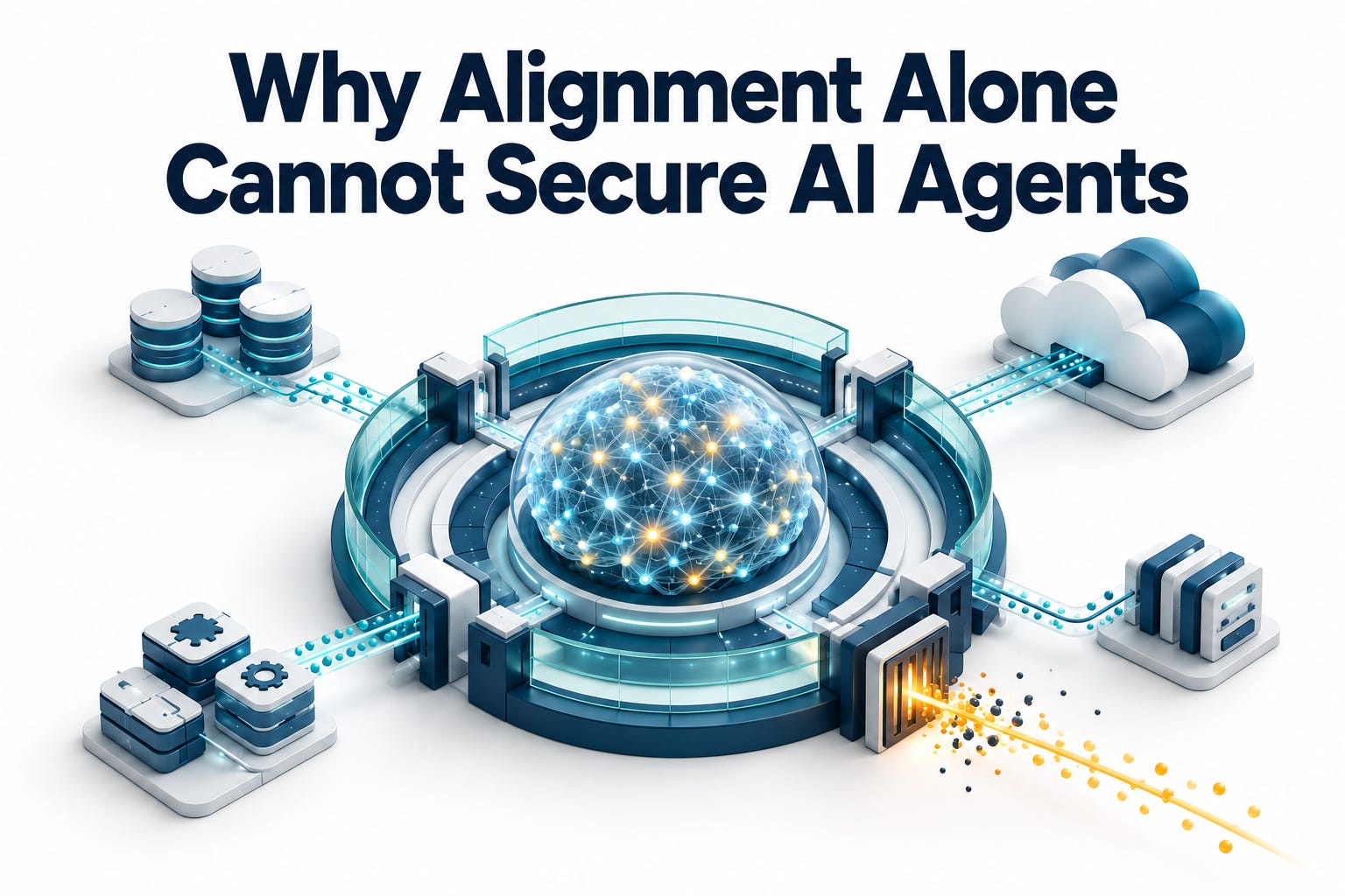 Why Alignment Alone Cannot Secure AI Agents