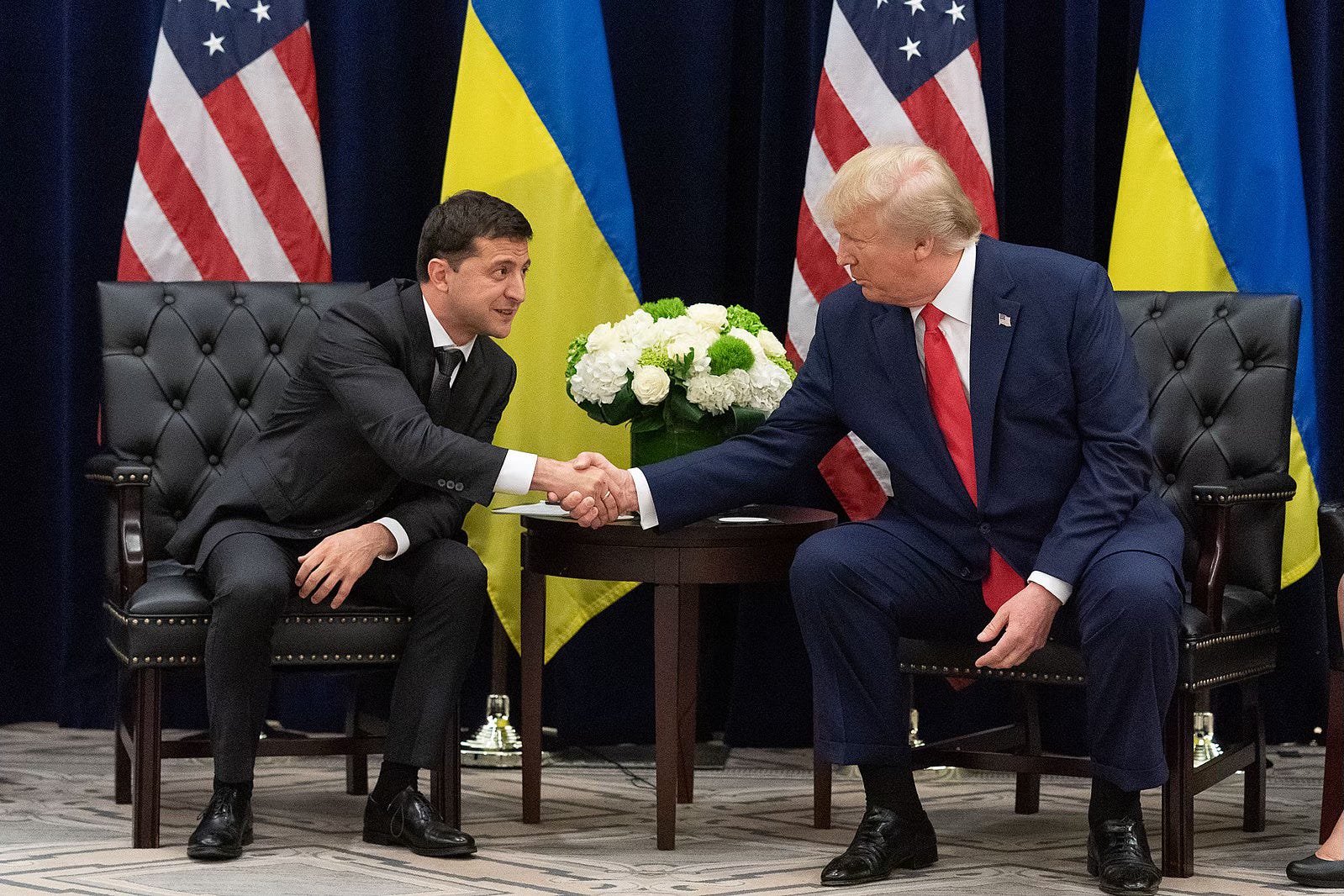 Zelensky and Trump meeting in 2019