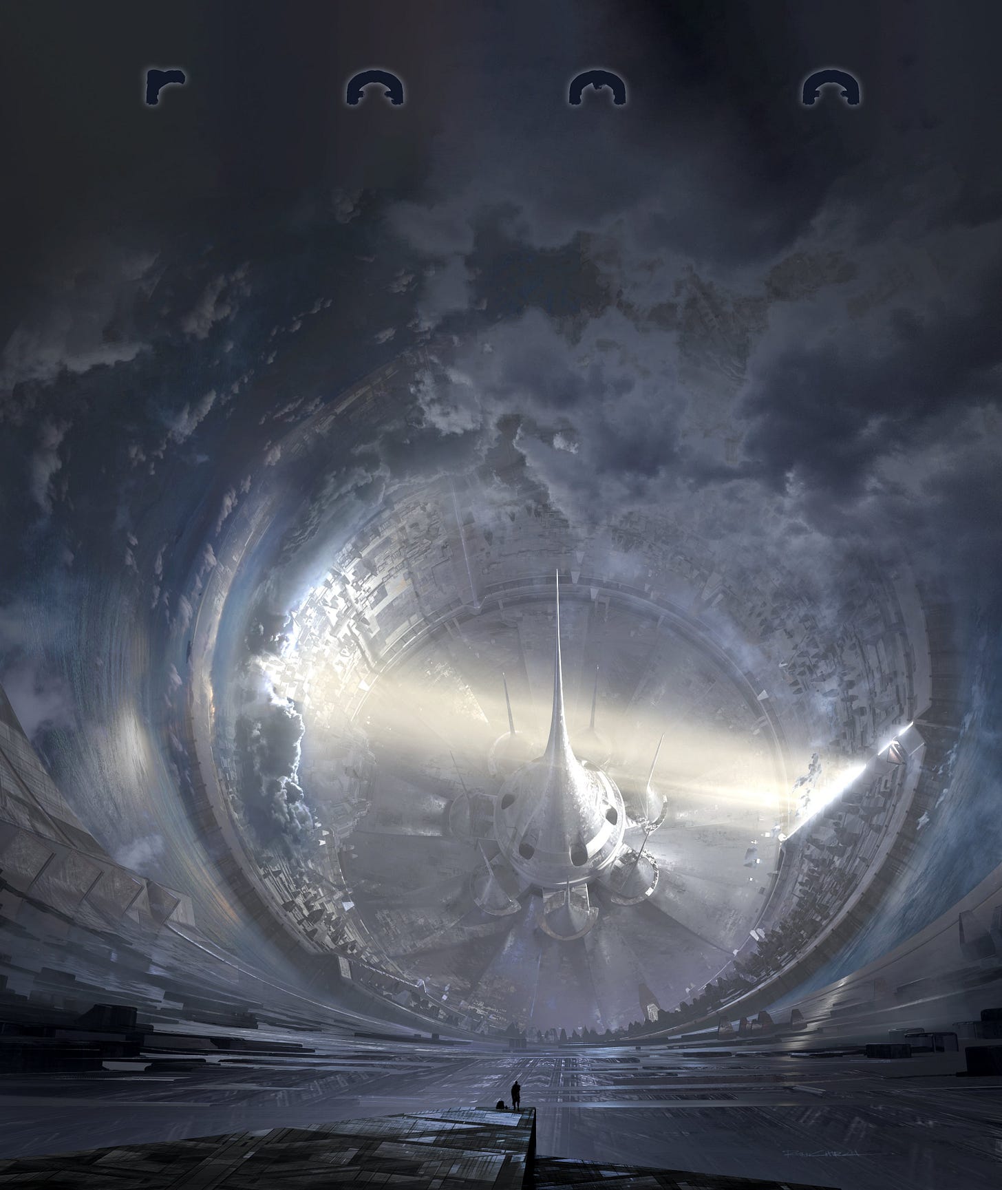 The Spaceshipper 🚀 on X: "But, I really want to watch Rendezvous with Rama  by Villeneuve. It would be my most anticipated movie. Love the books, love  the director. Personal art by @