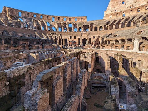 Desajeitadamente tirando fotos em Roma