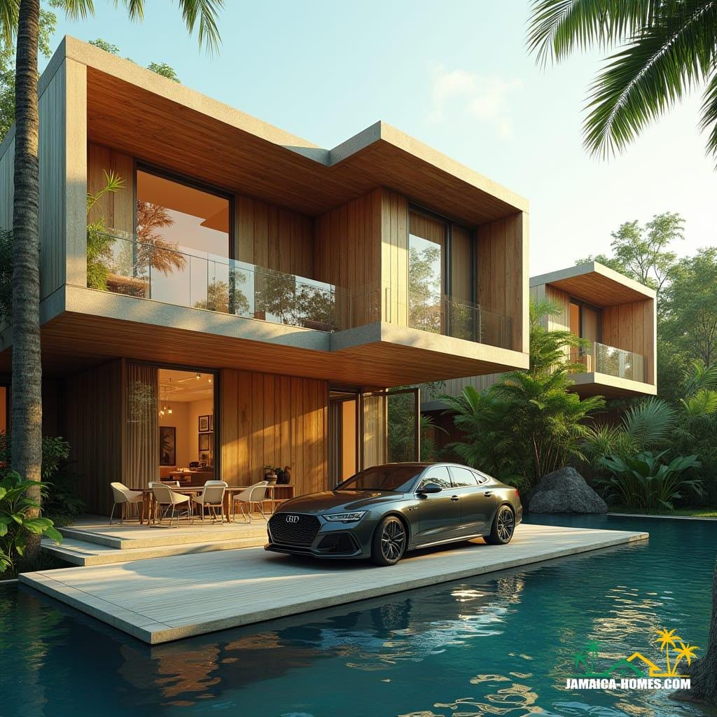 Beatiful modern h bamboo home in jamaica