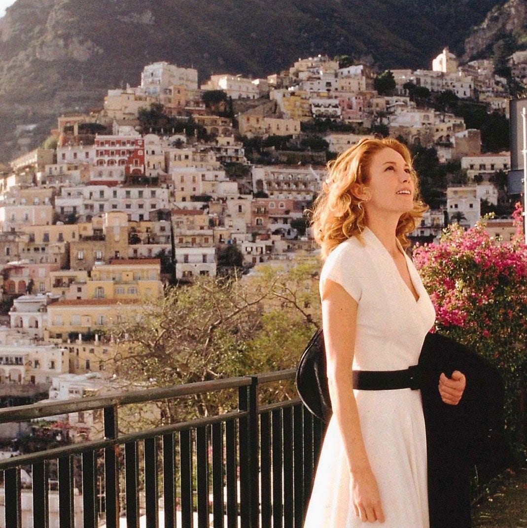 Still shot of Diane Lane in Under the Tuscan Sun wearing the best dress ever. 