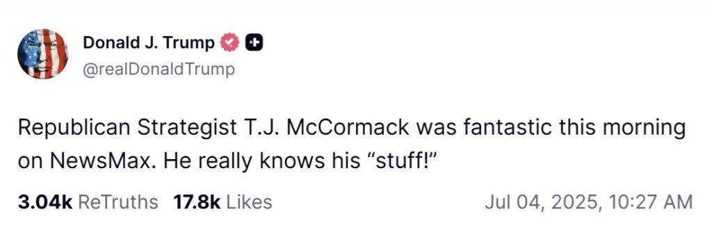 T.J. McCormack Trump Truth