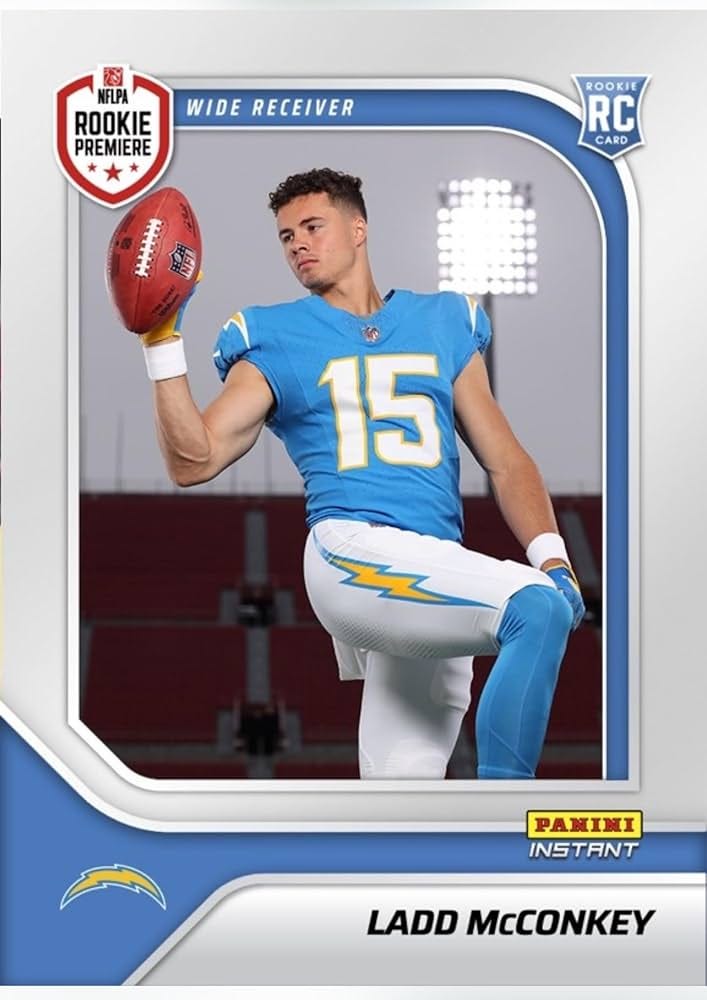 2024 Panini Instant Ladd McConkey Chargers RC #RPSFL-18-Rookie Premiere RPS  First Look - Football Trading Card- San Diego - Each Card Stamped 1 of 624  ...