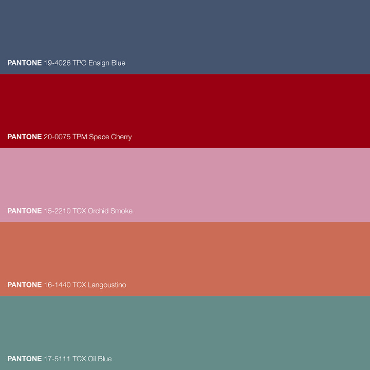 Colour palette pulled from an AI-generated tapestry