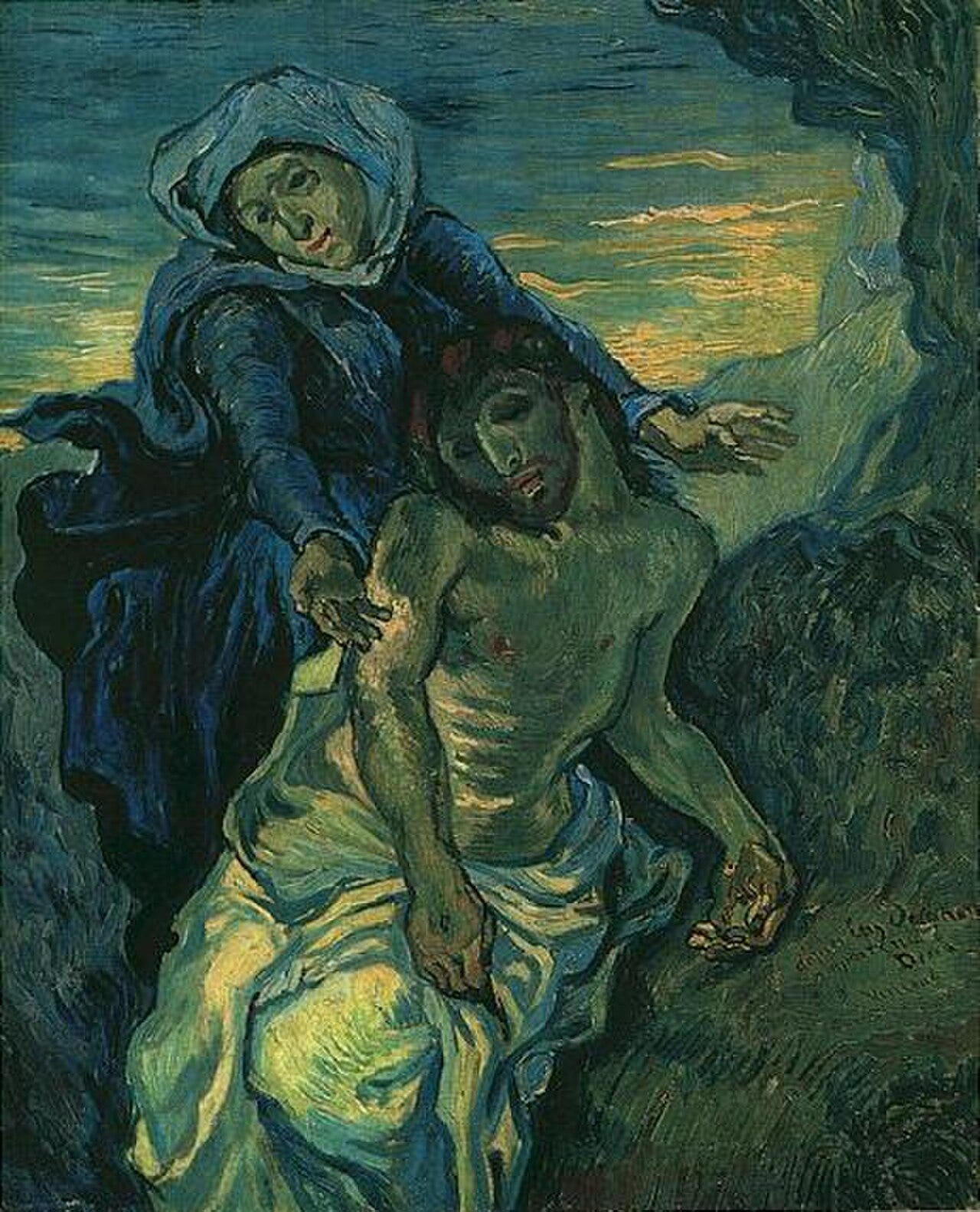 Van Gogh Pieta after Delacroix Van Gogh Pieta after Delacroix