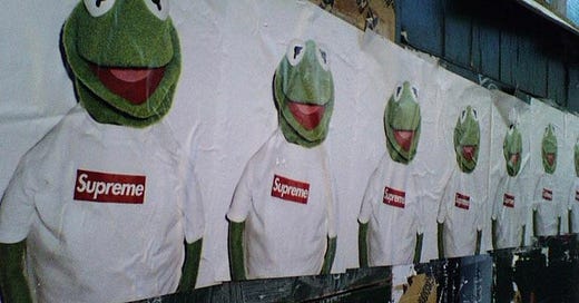SUPREME KUBRICK KERMIT THE FROG シュプリーム Supreme x Medicom Toy Kermit the Frog Kubrick - US
