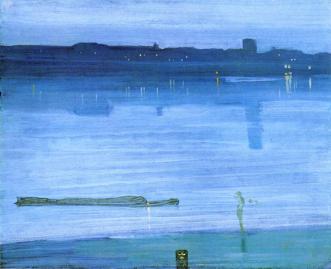 Whistler blue nocturne night Whistler blue nocturne night