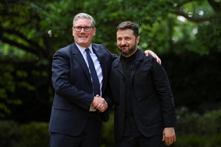 Keir Starmer has met a number of times with Volodymyr Zelensky since taking office (Picture: Jaimi Joy/AFP)
