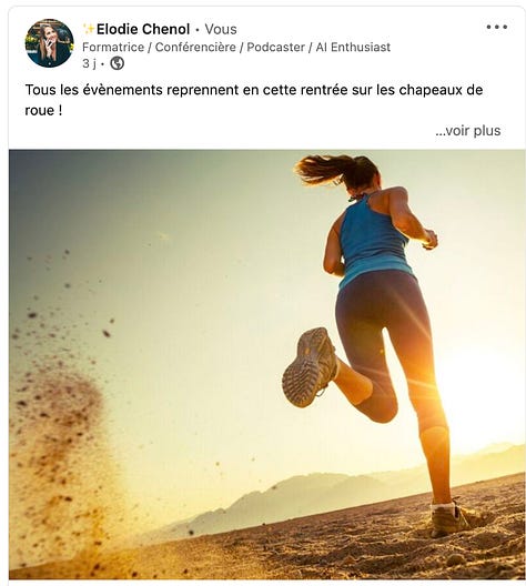 Les post de la semaine Elodie Chenol