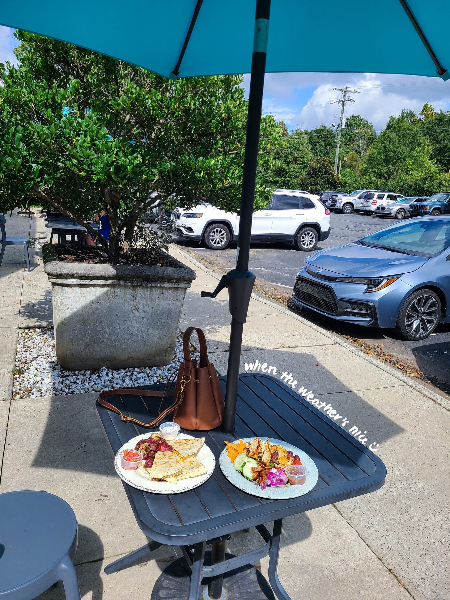 The Collective Cafe outdoor patio dining