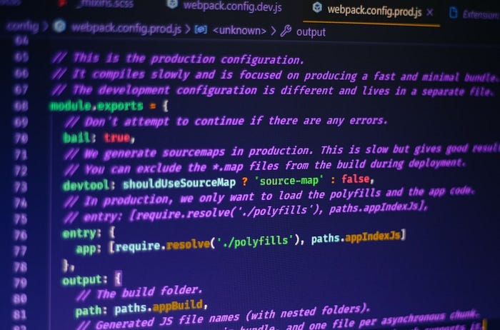 javascript code screen