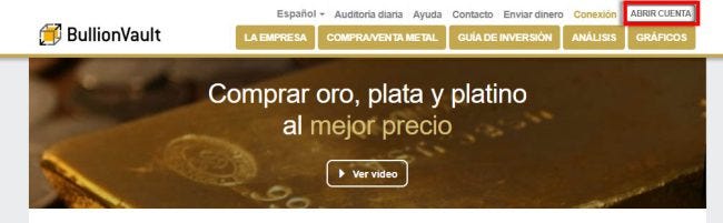 BullionVault: Comprar oro físico Good Delivery