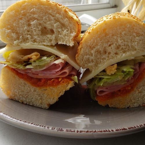 sandwich cross-section