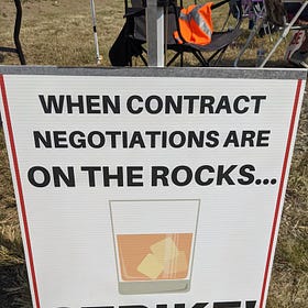 Striking against "corporate greed" at Kentucky's biggest bourbon distillery