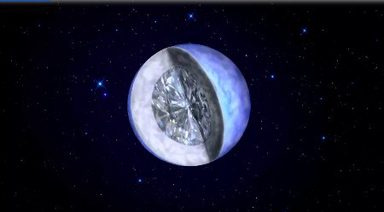 Représentation artistique d'une étoile avec un cœur en diamant Représentation artistique d'une étoile avec un cœur en diamant