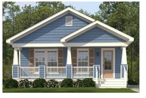 A blue house with a porch
AI-generated content may be incorrect.