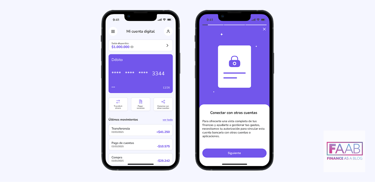 Daniela Leyton - Ejemplo de una interfaz de inicio del consentimiento en finanzas abiertas