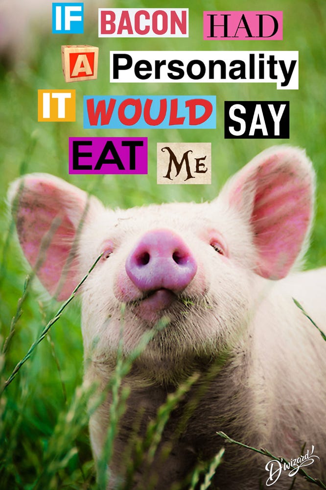 IF BACON HAD A PERSONALITY IT WOULD SAY EAT ME