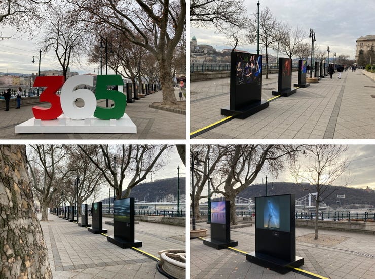 Some photos I took of the outside exhibition yesterday (Dec 27, 2021).