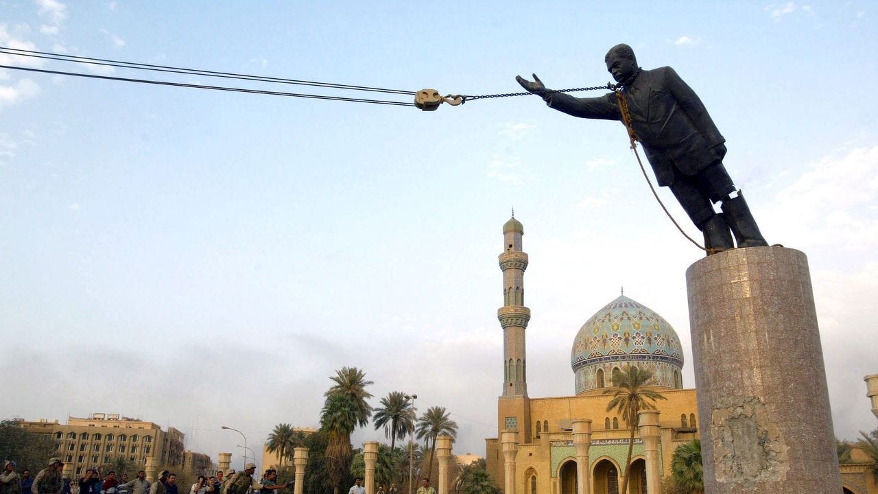 The Fate of a Leg of a Statue of Saddam Hussein | The New Yorker The Fate of a Leg of a Statue of Saddam Hussein | The New Yorker