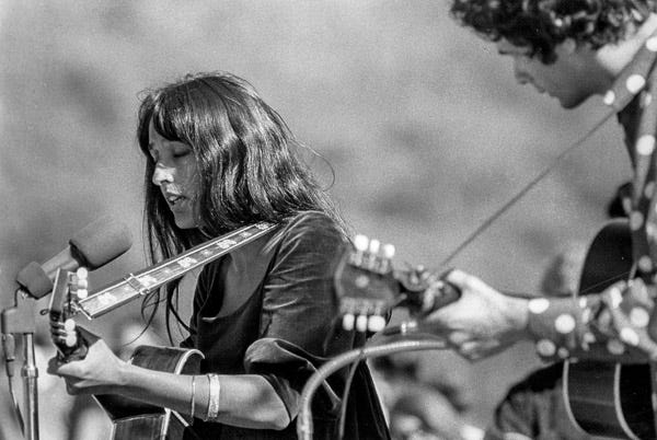 AL Kooper with Joan Baez at Big Sur AL Kooper with Joan Baez at Big Sur