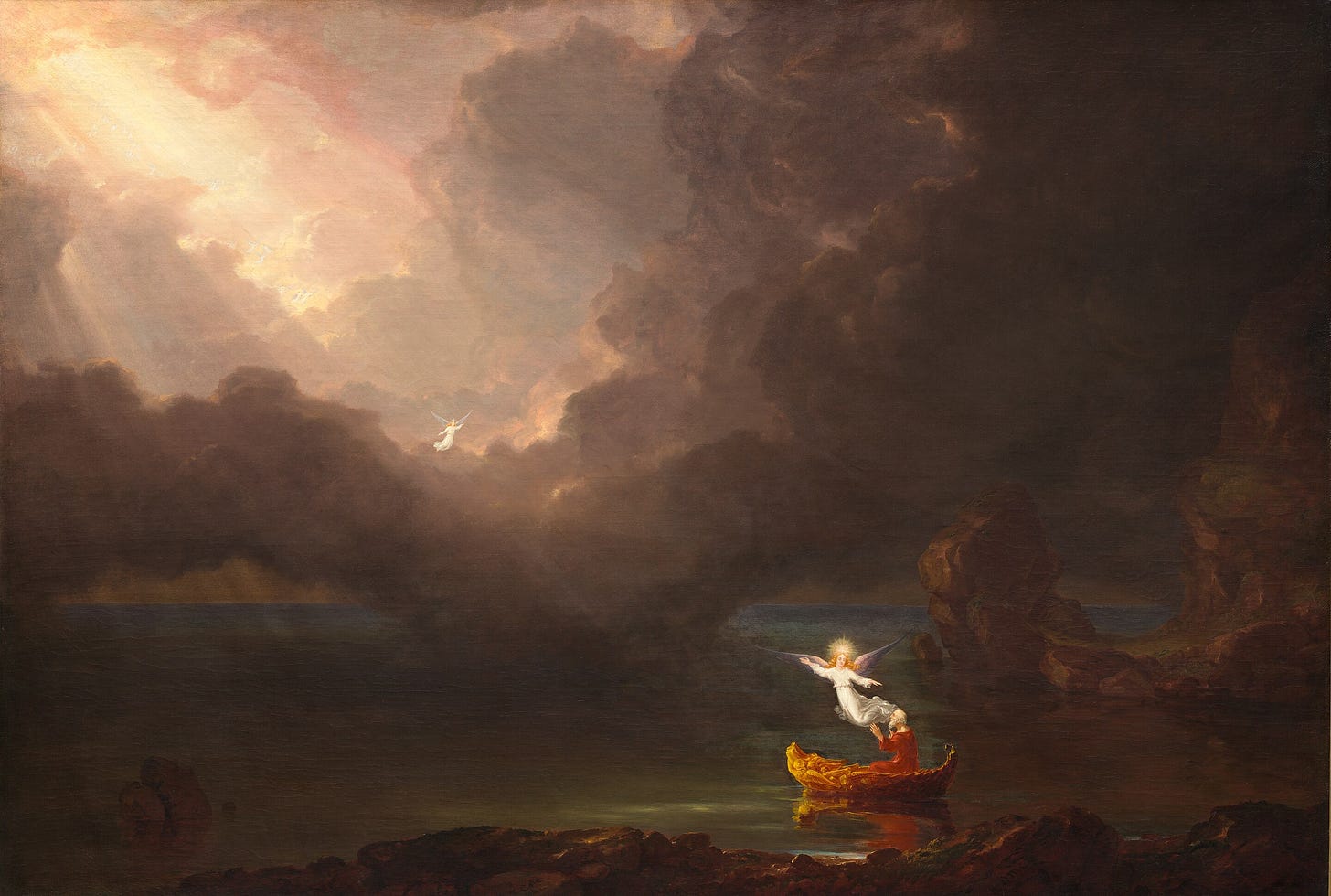 Dem Ziel entgegen; The Voyage of Life: Old Age (Thomas Cole 1842)