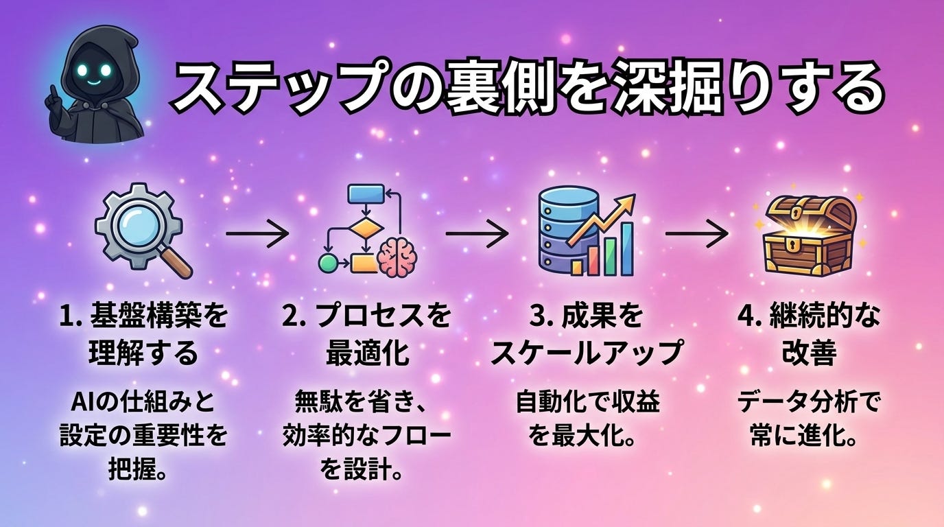 ステップの裏側を深掘りする ステップの裏側を深掘りする